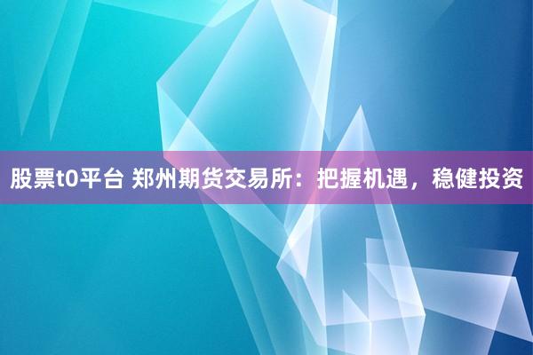 股票t0平台 郑州期货交易所：把握机遇，稳健投资