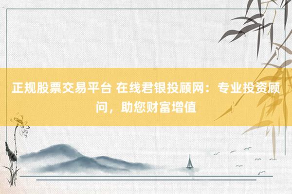 正规股票交易平台 在线君银投顾网：专业投资顾问，助您财富增值