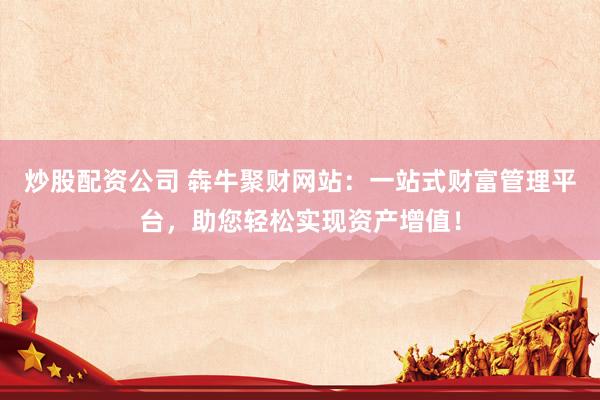 炒股配资公司 犇牛聚财网站：一站式财富管理平台，助您轻松实现资产增值！