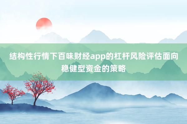 结构性行情下百味财经app的杠杆风险评估面向稳健型资金的策略