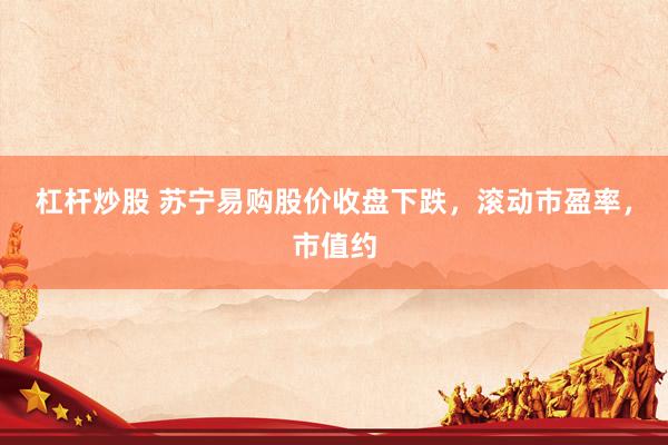 杠杆炒股 苏宁易购股价收盘下跌，滚动市盈率，市值约